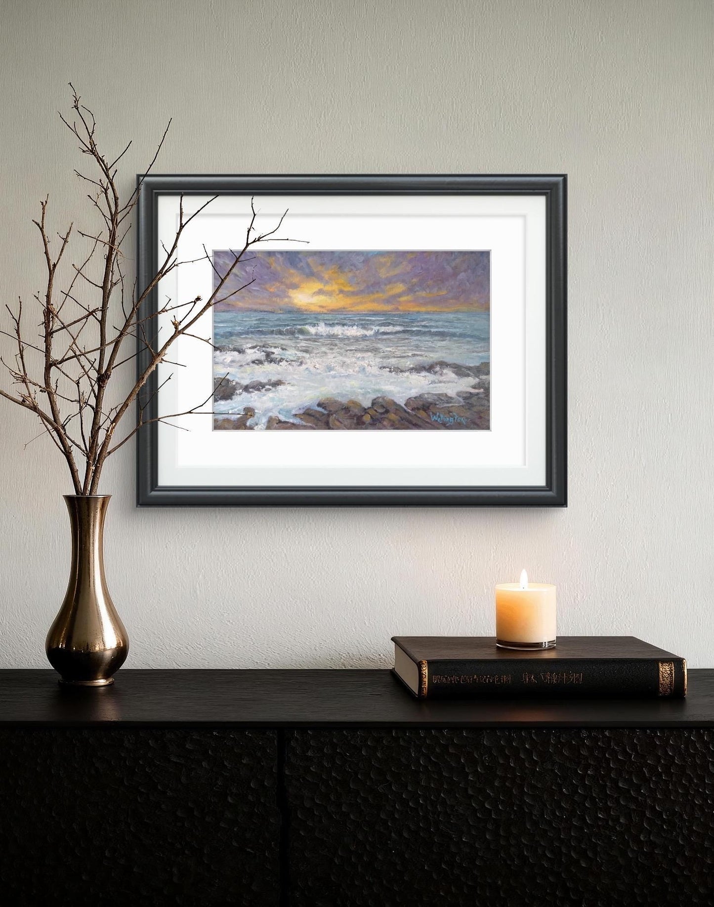 Dusk Seascape Art Print – Giclée on Etching Paper