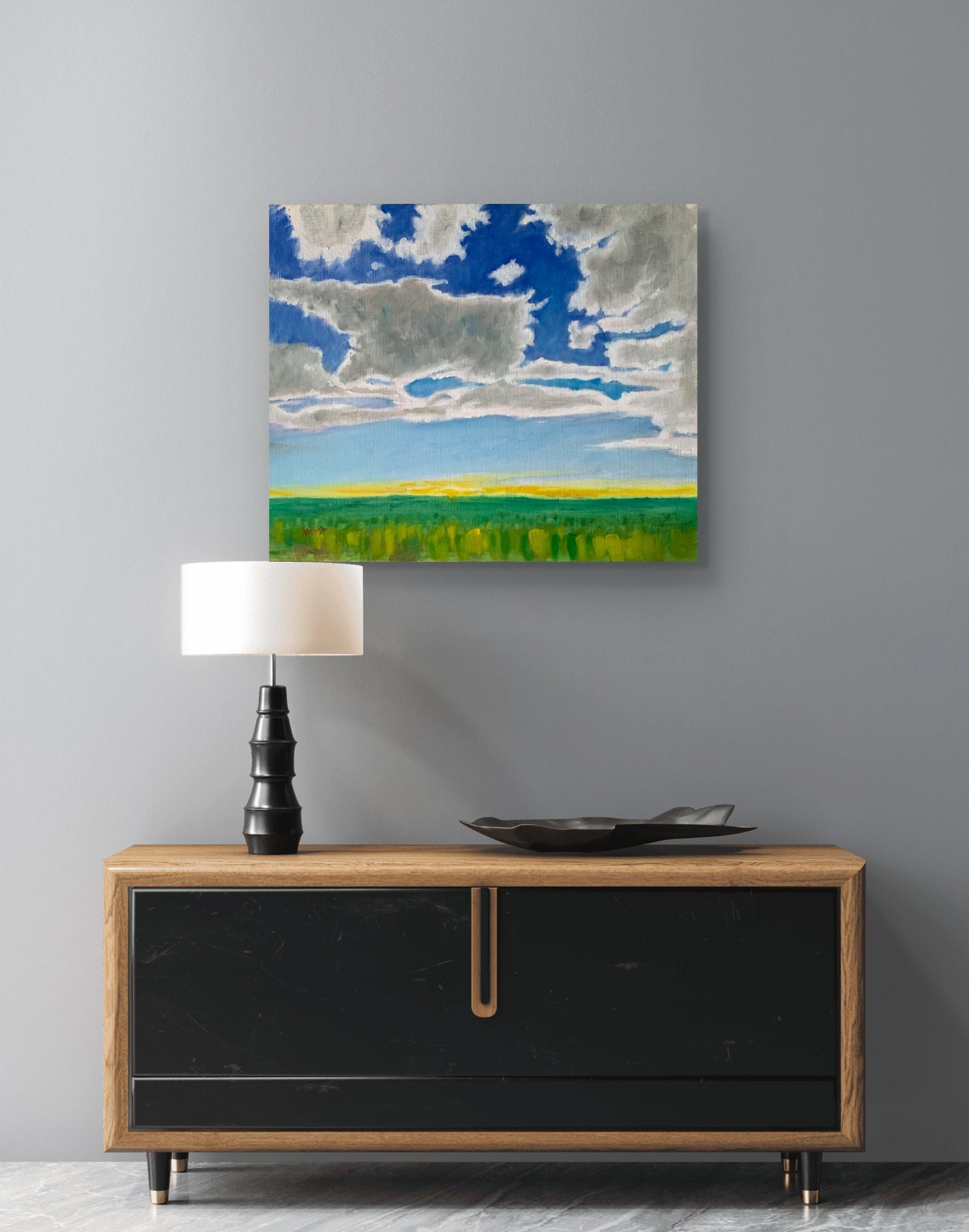 Yellow Over Forest – Original Oil Painting