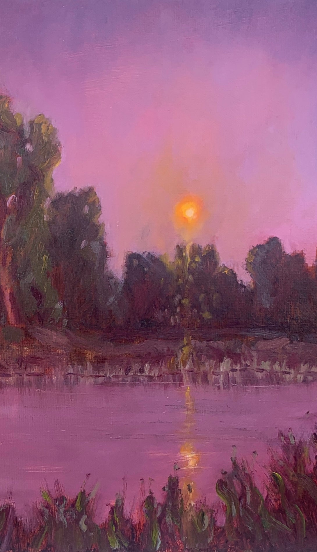 That Evening Light - Original Oil painting - 40 × 30 cm (15.7 × 11.8 in)