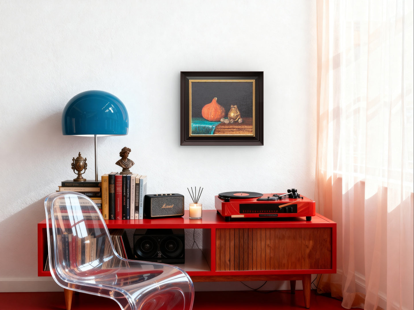 Froggy — Framed Canvas Print