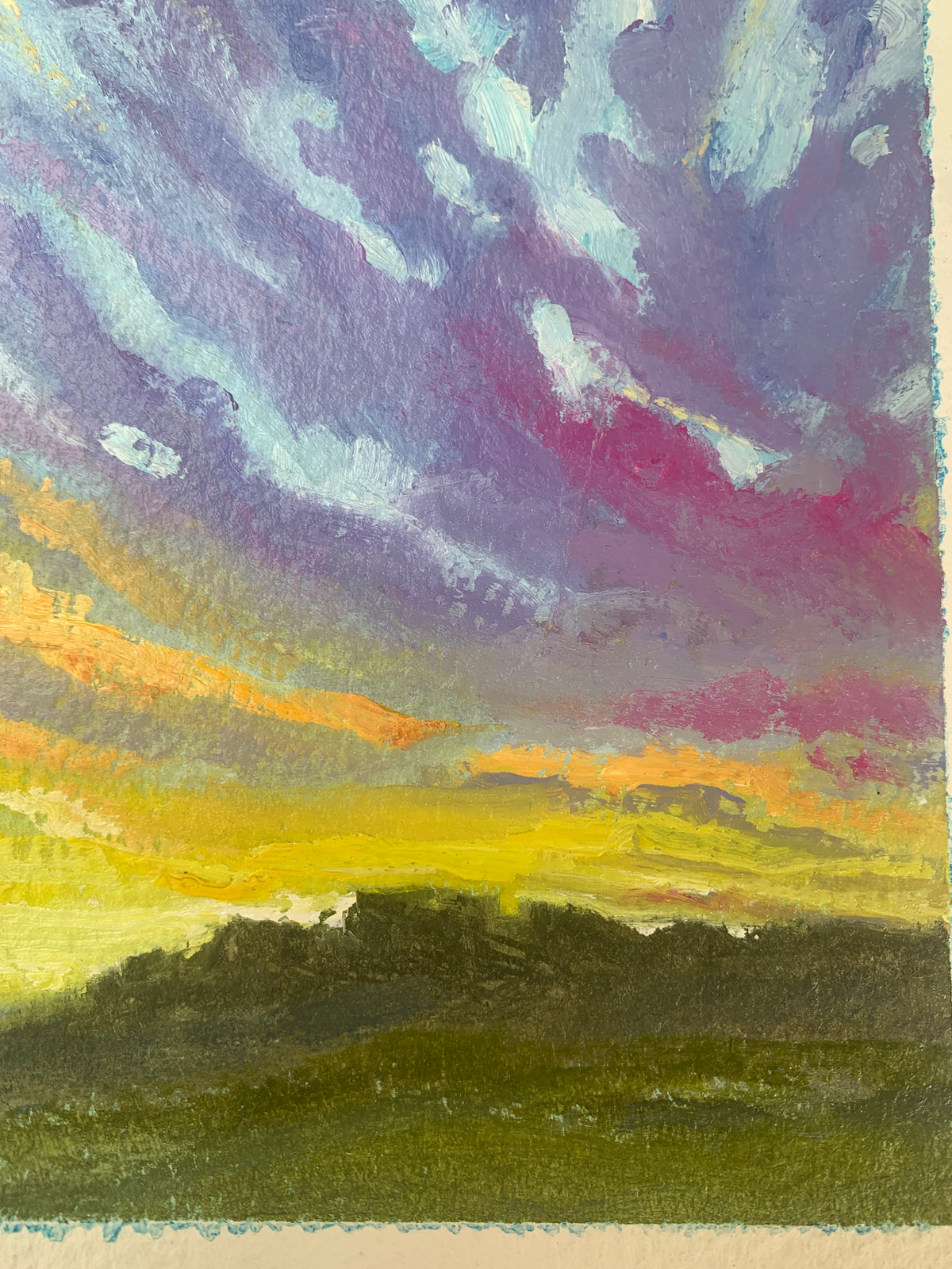 Brecon Beacons Sunset — Original Oil Painting