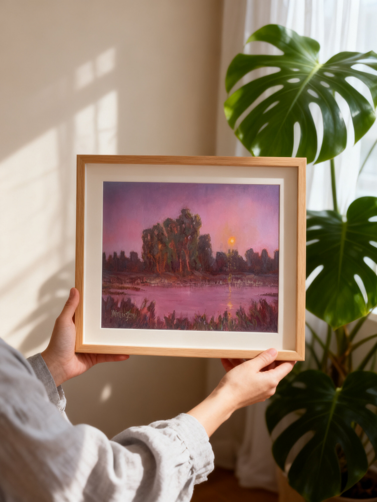 That Evening Light - Original Oil painting - 40 × 30 cm (15.7 × 11.8 in)