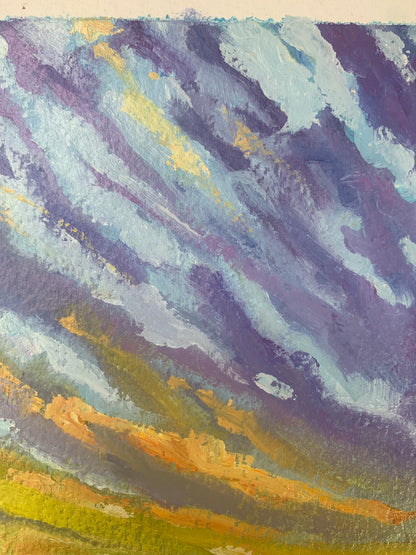 Brecon Beacons Sunset — Original Oil Painting