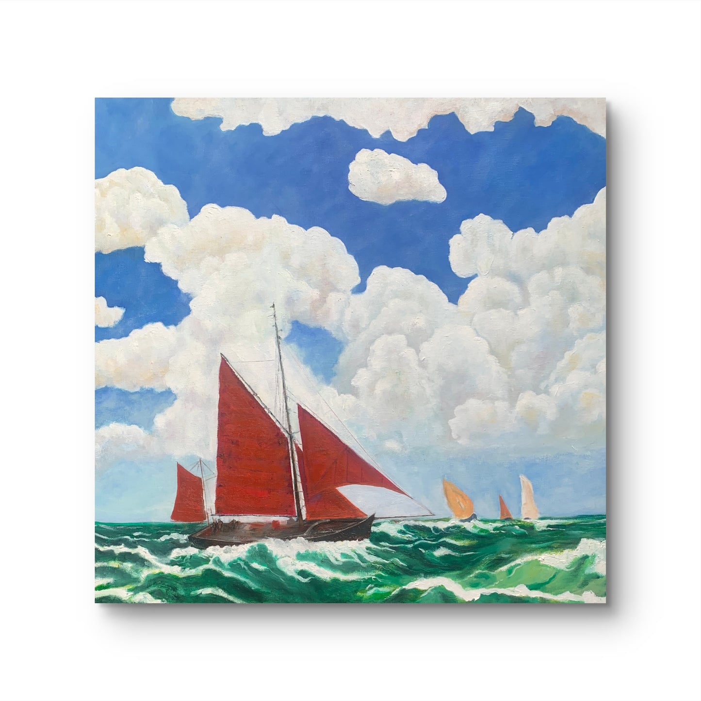 Red Sails — Original Oil Painting