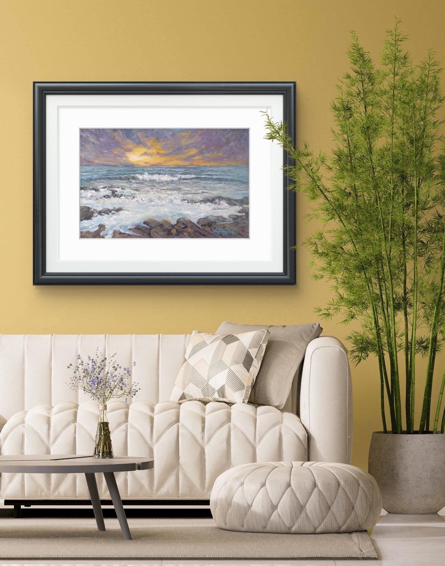 Dusk Seascape Art Print – Giclée on Etching Paper