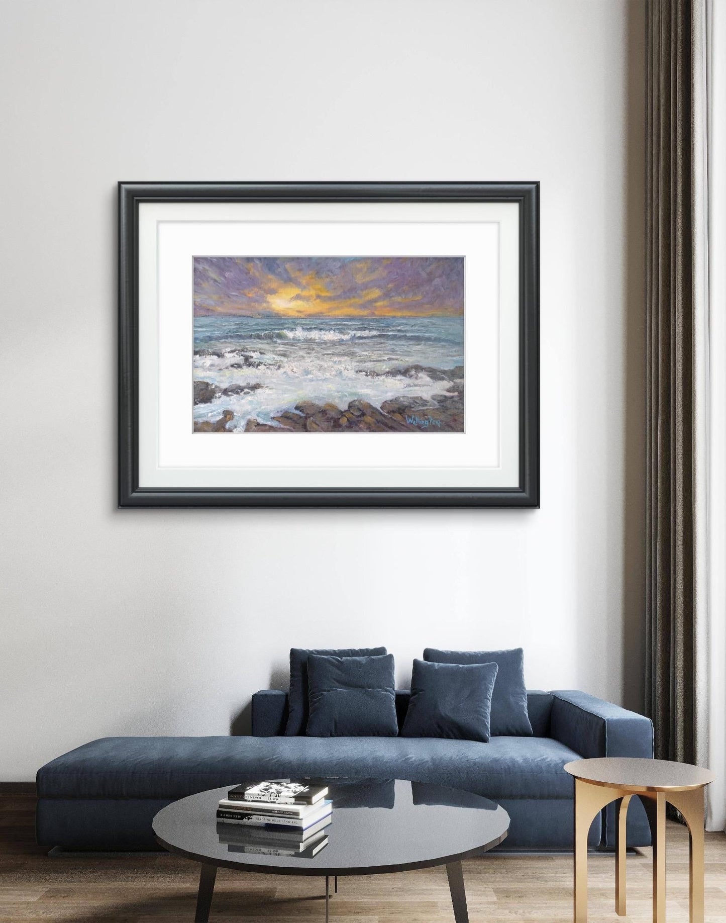 Dusk Seascape Art Print – Giclée on Etching Paper