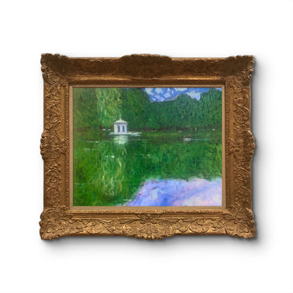 The Folly at Fontainebleau - Oil on canvas - 50cm x40cm