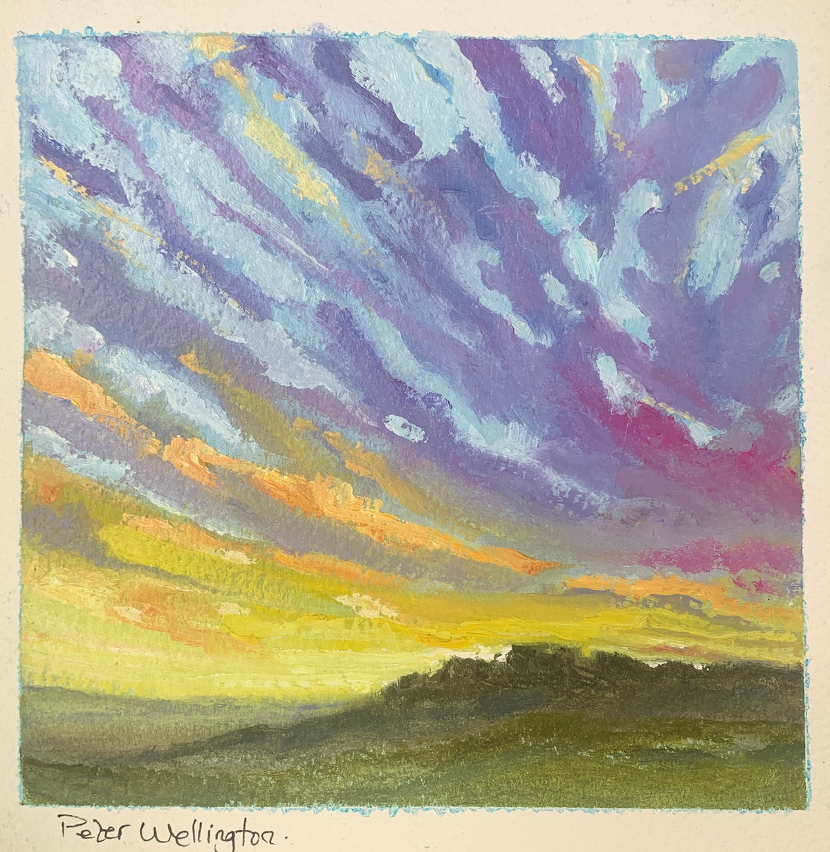 Brecon Beacons Sunset — Original Oil Painting