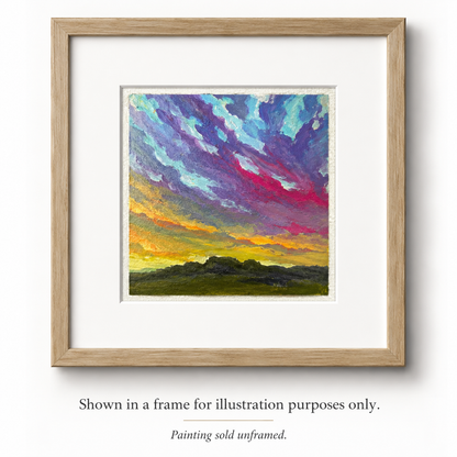 Brecon Beacons Sunset — Original Oil Painting
