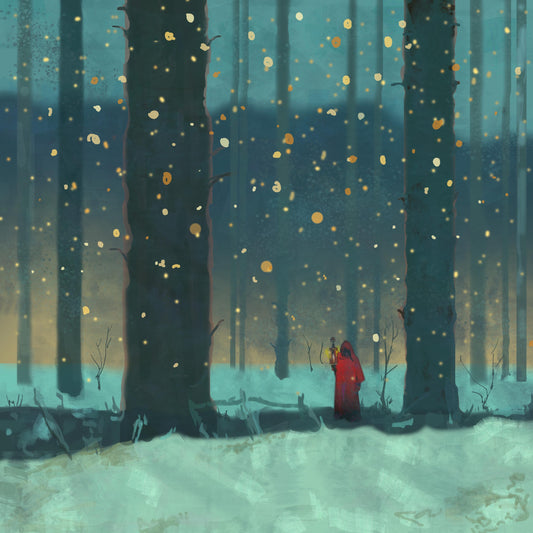 Forest Hermit with Lantern – Giclée Fine Art Print