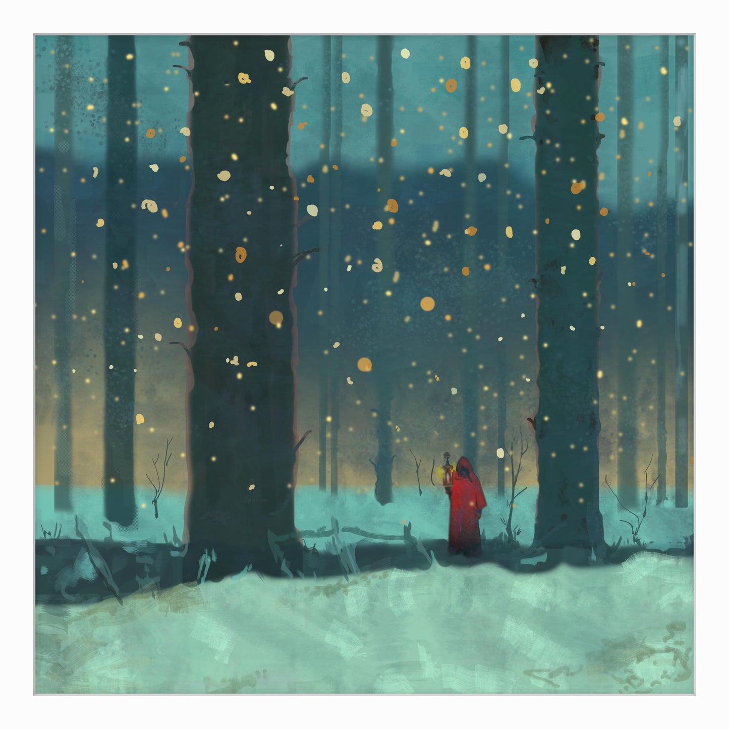 Forest Hermit with Lantern – Giclée Fine Art Print