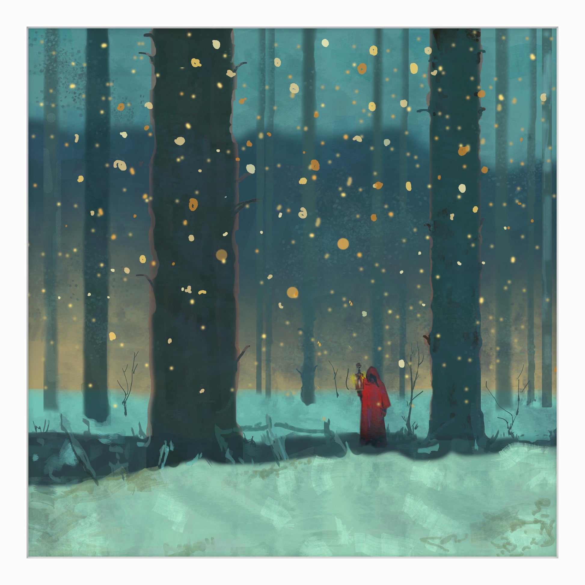 Forest Hermit with Lantern – Giclée Fine Art Print