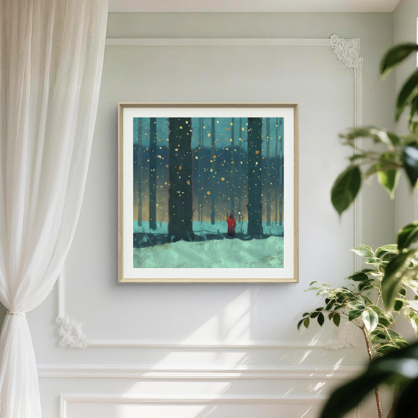 Forest Hermit with Lantern – Giclée Fine Art Print