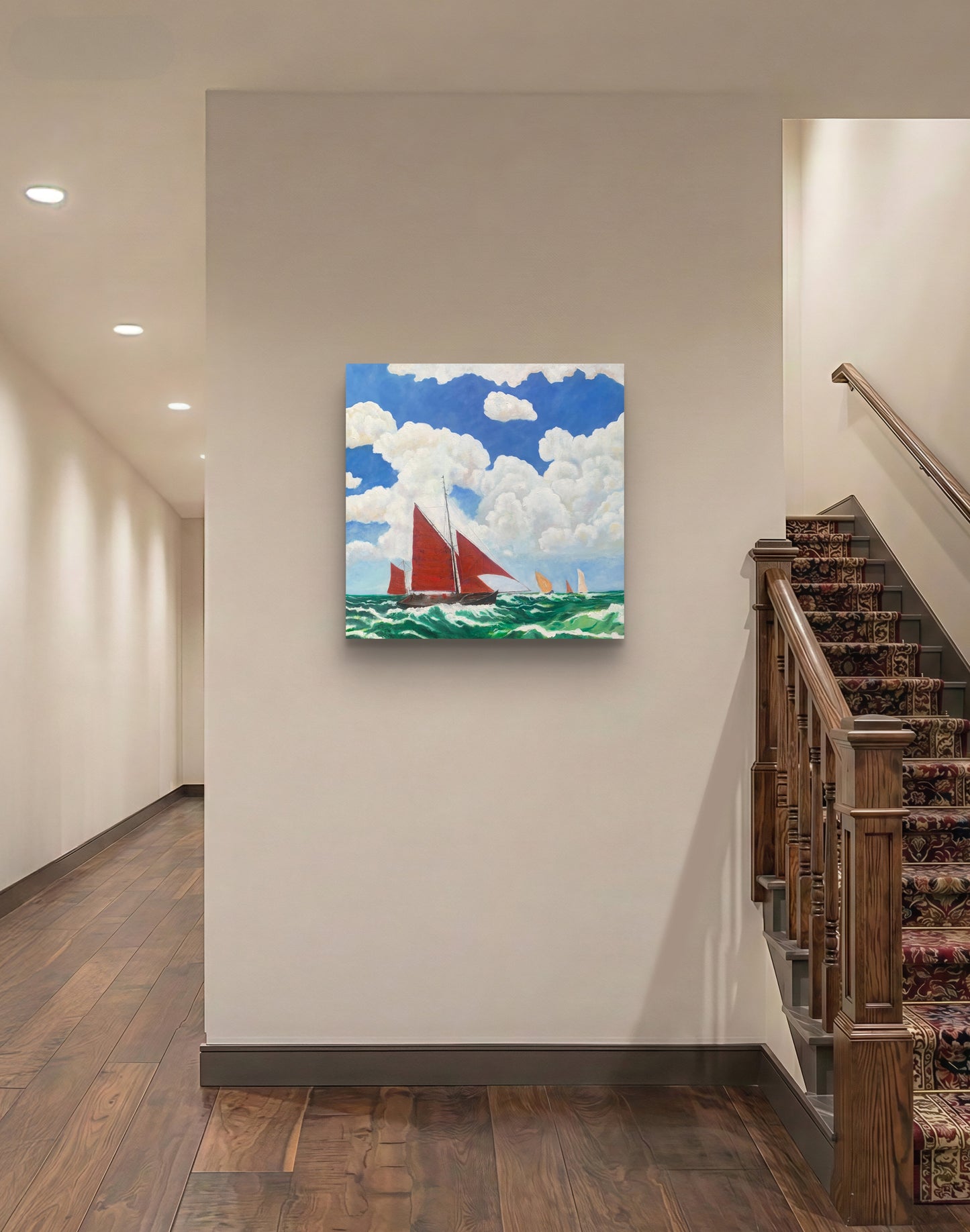 Red Sails — Original Oil Painting