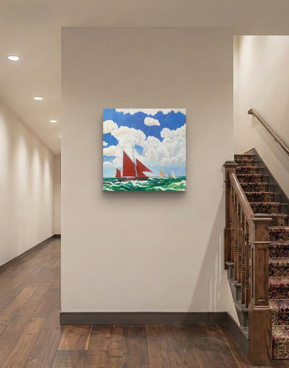 Red Sails — Original Oil Painting