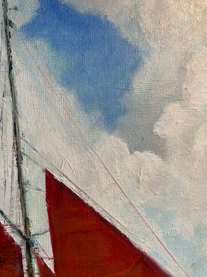 Red Sails — Original Oil Painting