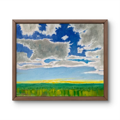 Yellow Over Forest – Original Oil Painting