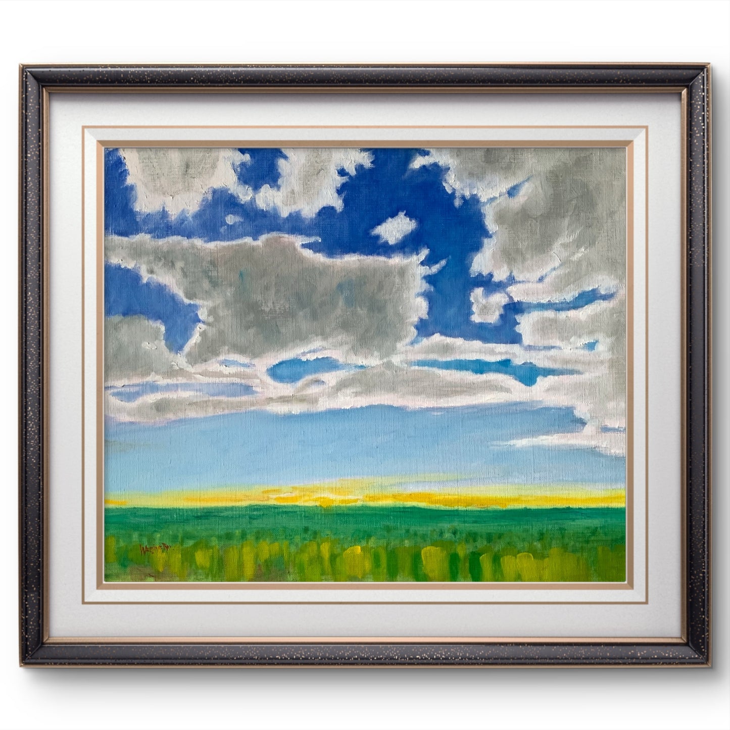 Yellow Over Forest – Original Oil Painting