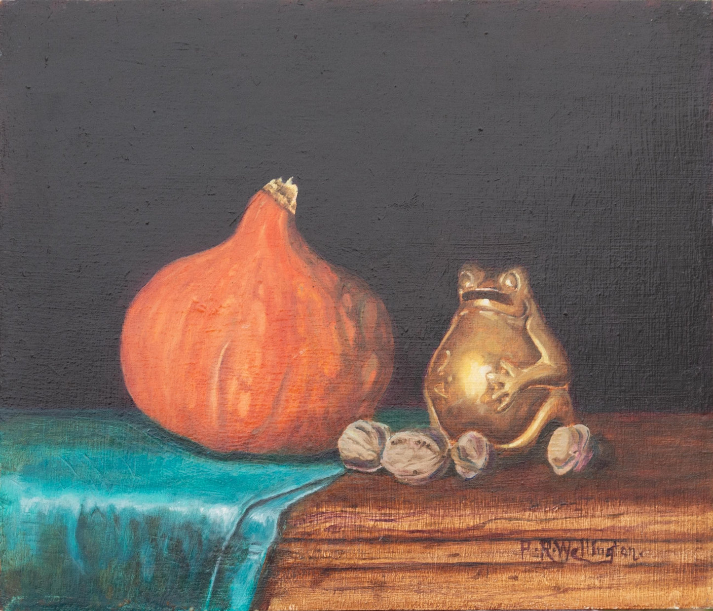 Still Life with Frog – Giclée Fine Art Print | Contemporary Still Life Painting | Frog Art Print | Quiet Whimsical Wall Art
