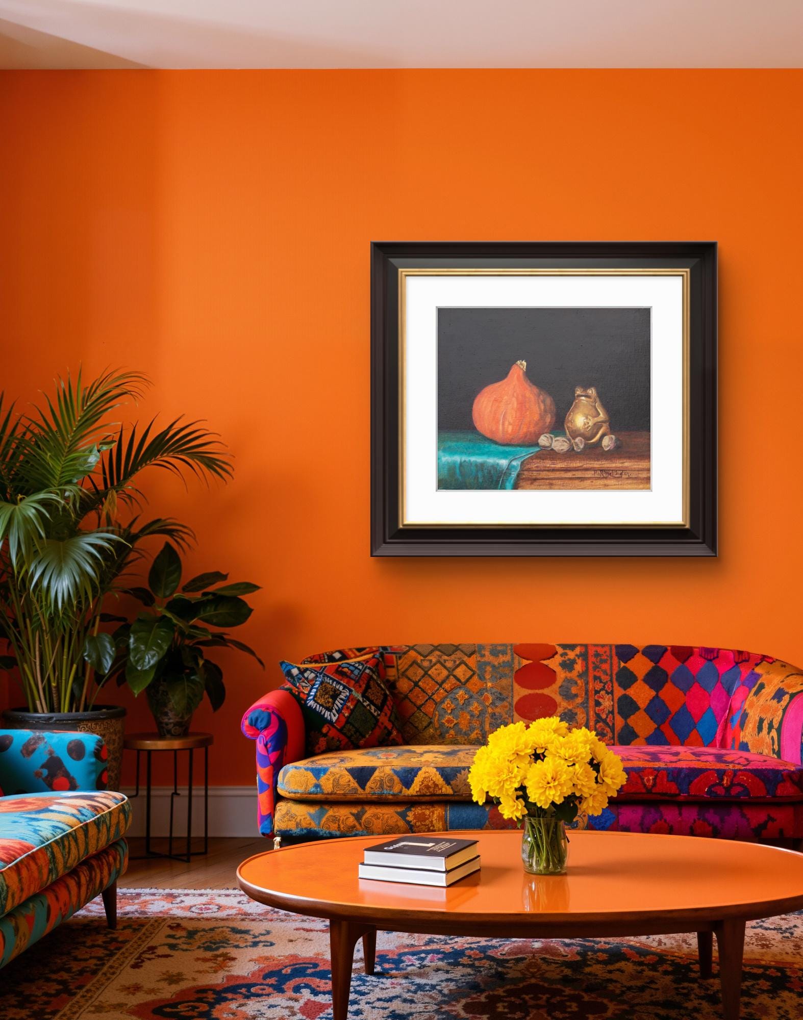 Still Life with Frog – Giclée Fine Art Print | Contemporary Still Life Painting | Frog Art Print | Quiet Whimsical Wall Art