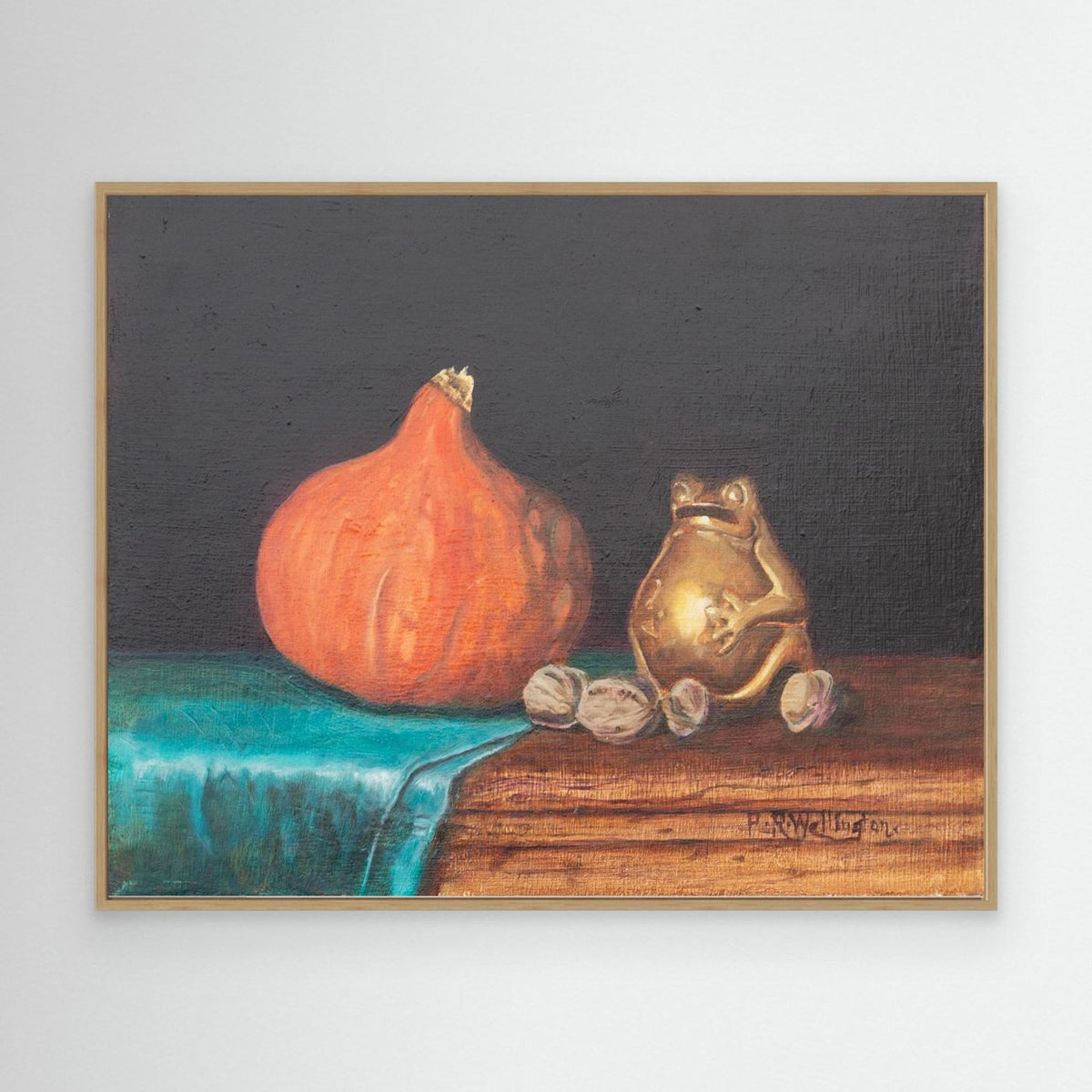 Froggy — Framed Canvas Print