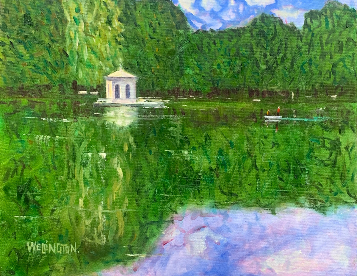 The Folly at Fontainebleau - Oil on canvas - 50cm x40cm
